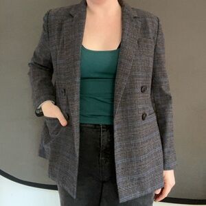 Madewell “the rosedale” Plaid Blazer